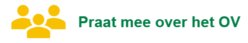 Logo Praat mee over het OV